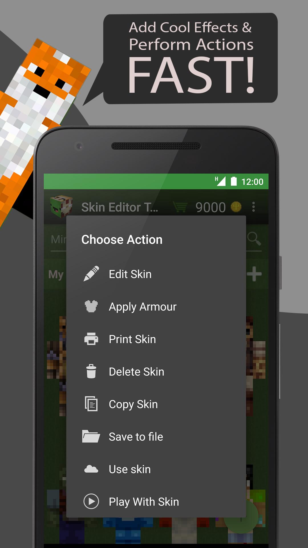 اسکرین شات 2 برنامه Skin Editor for Minecraft/MCPE