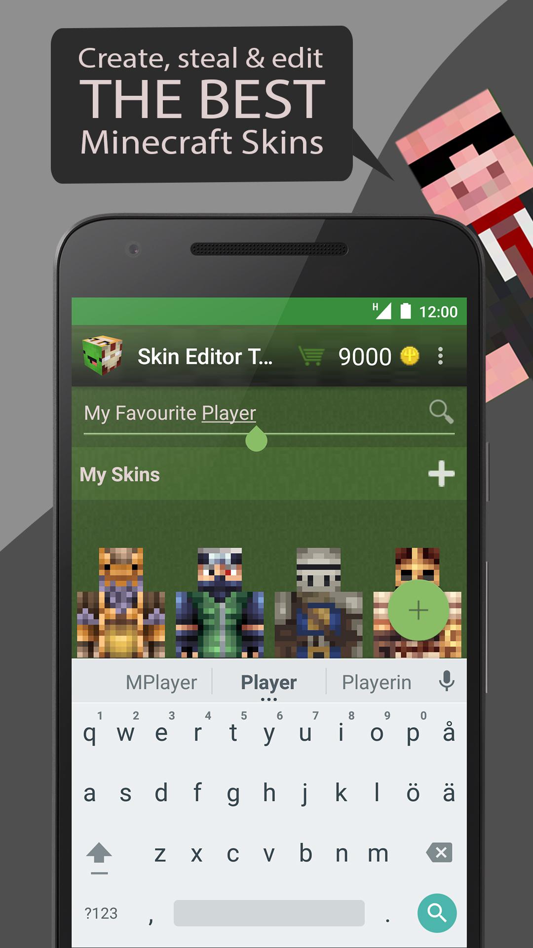 اسکرین شات 1 برنامه Skin Editor for Minecraft/MCPE