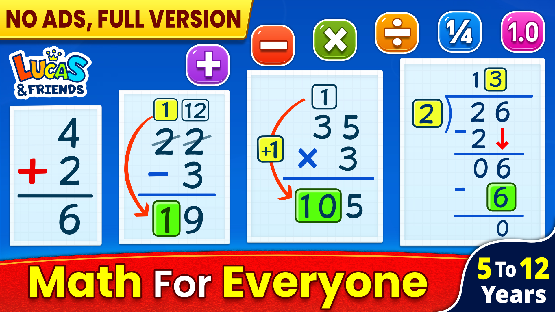 اسکرین شات 1 بازی Math Games: Math for Kids