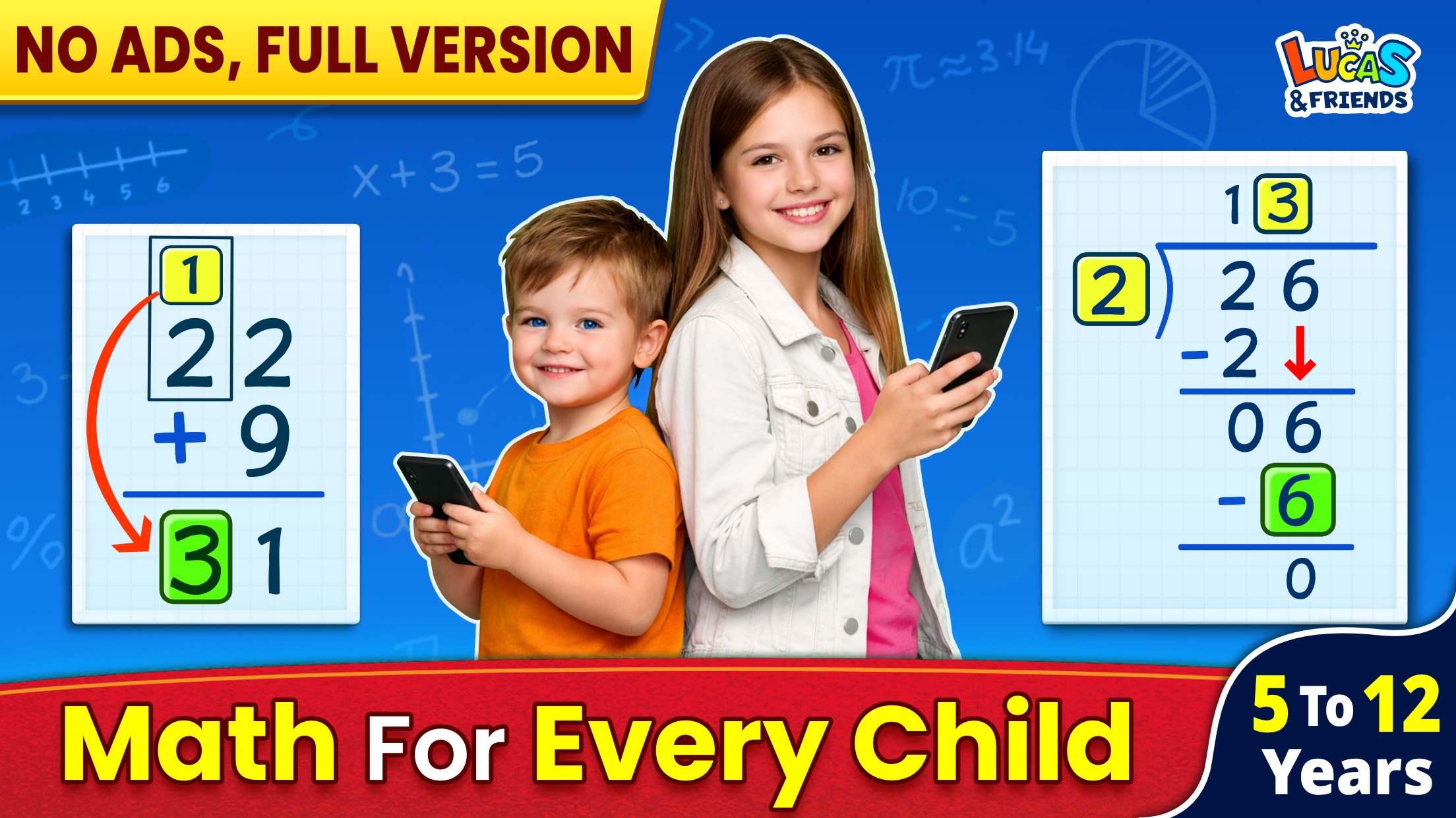 اسکرین شات 1 بازی Math Games: Math for Kids