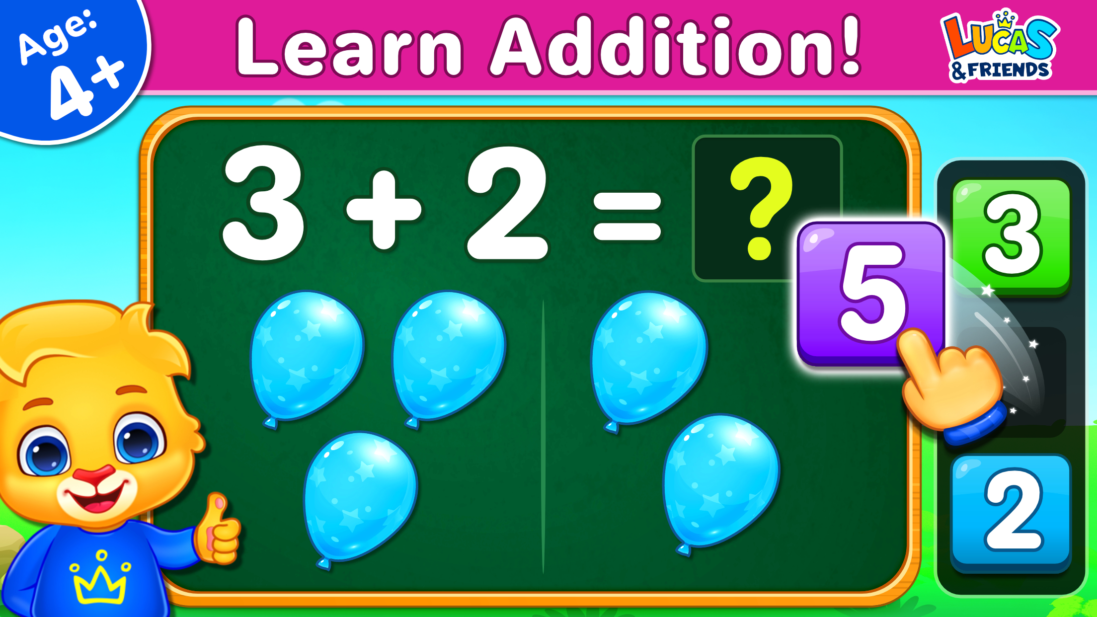 اسکرین شات 1 بازی Math Kids: Math Games For Kids