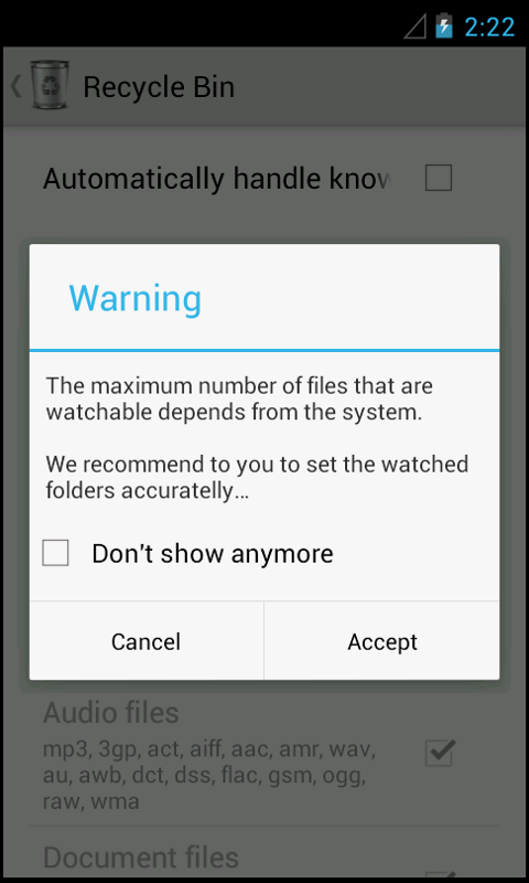 اسکرین شات 4 برنامه Recycle Bin