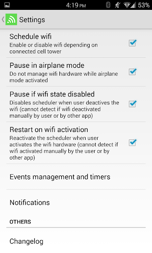اسکرین شات 5 برنامه Wifi Scheduler
