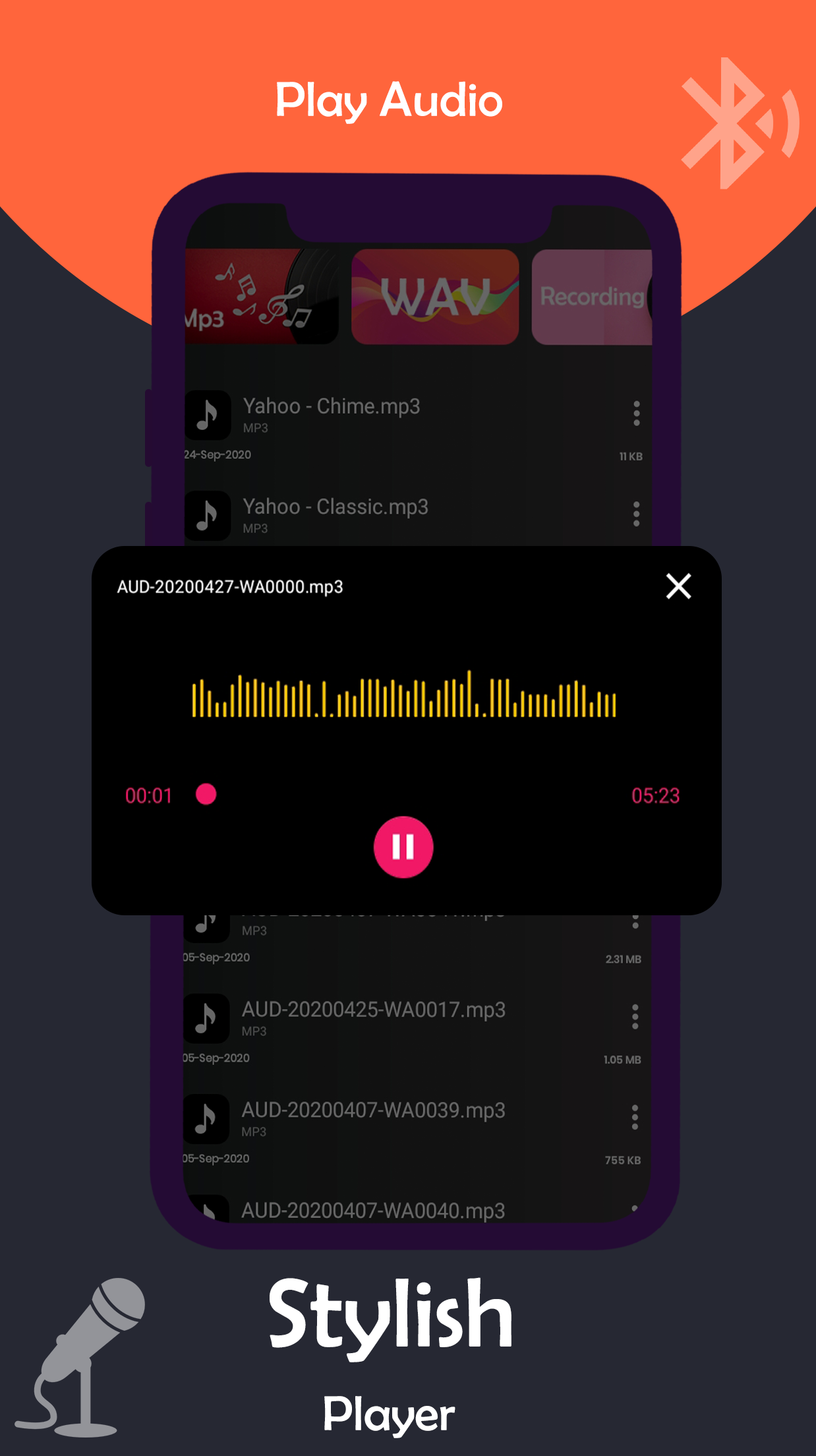 اسکرین شات 5 برنامه Mic: Live Bluetooth Microphone