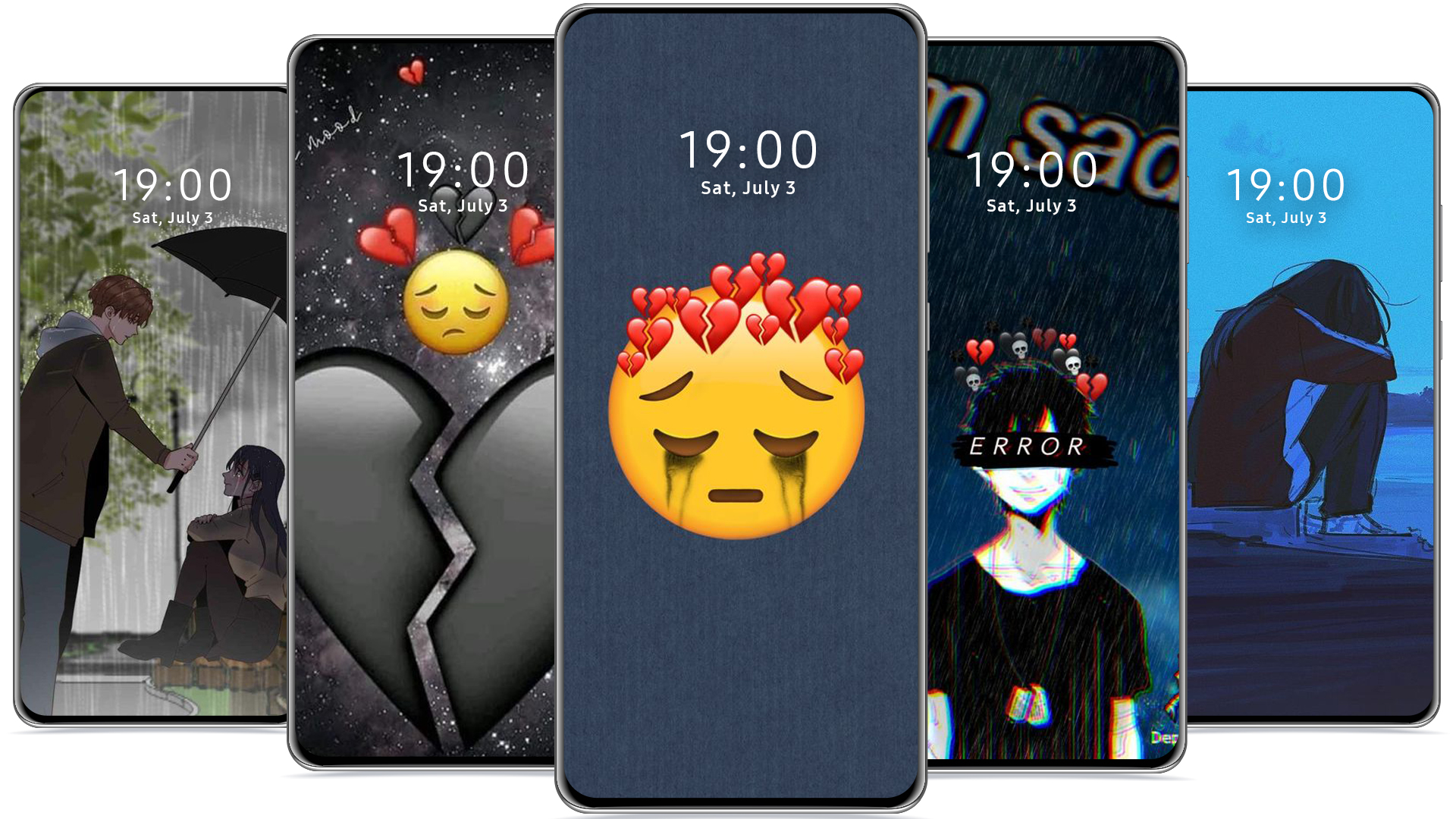 اسکرین شات 4 برنامه Sad Anime Wallpaper