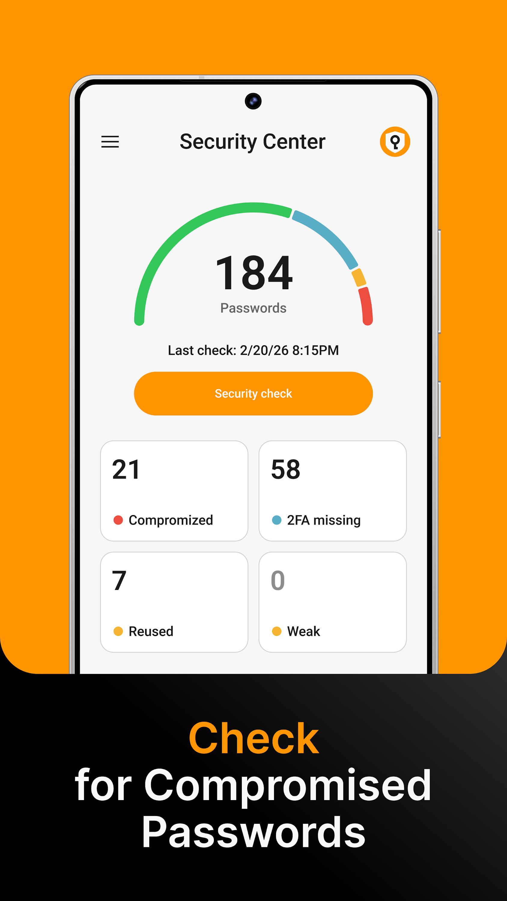 اسکرین شات 6 برنامه Password Manager: Safe