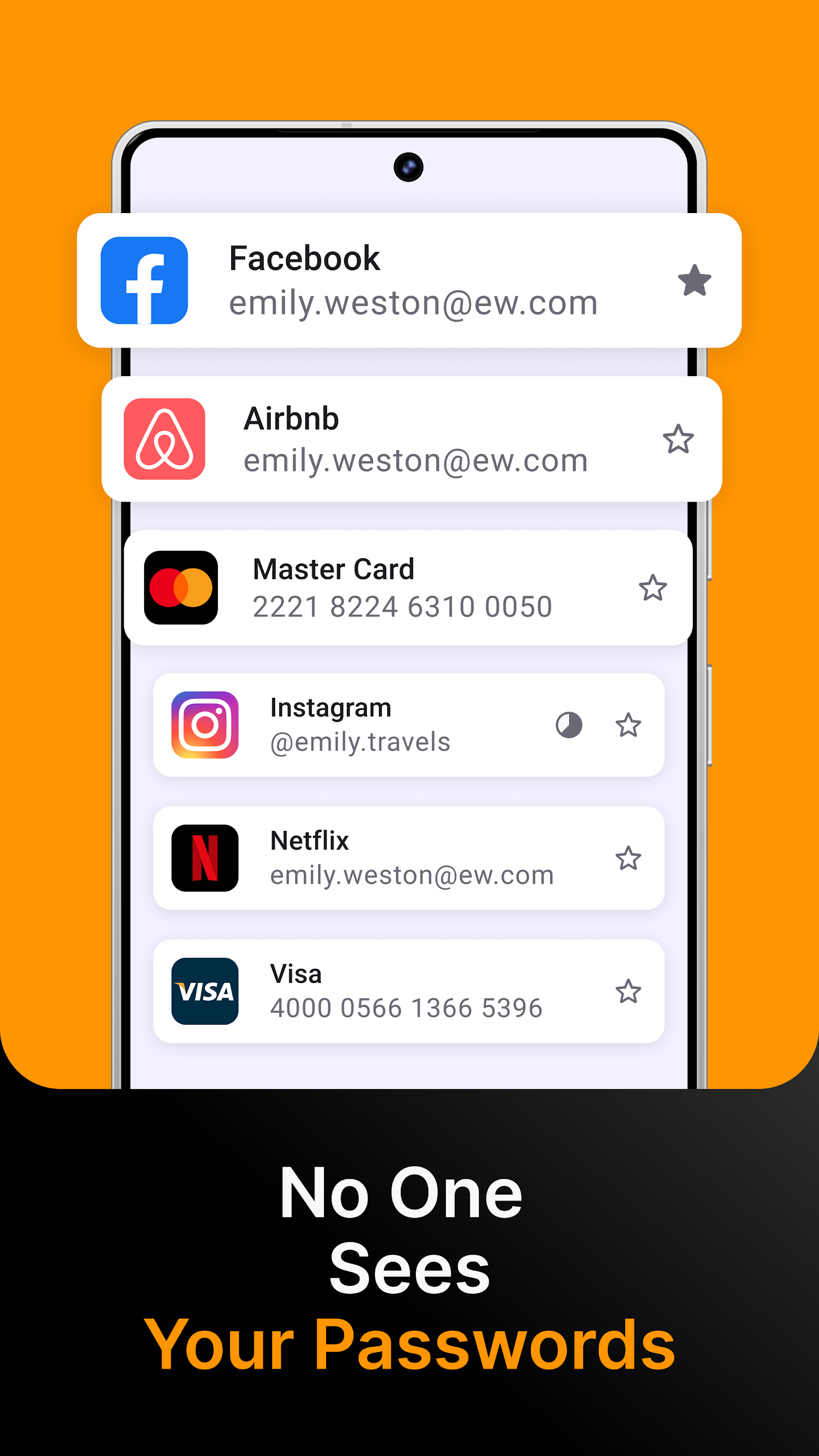 اسکرین شات 2 برنامه Password Manager: Safe