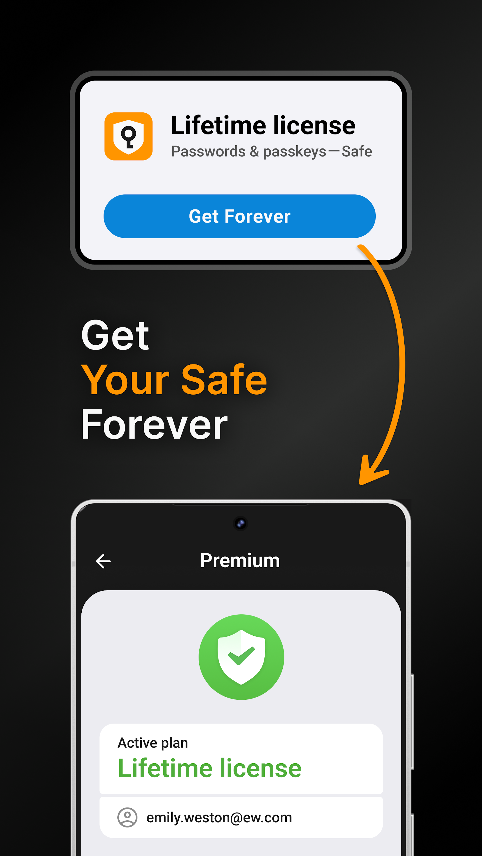اسکرین شات 3 برنامه Password Manager: Safe