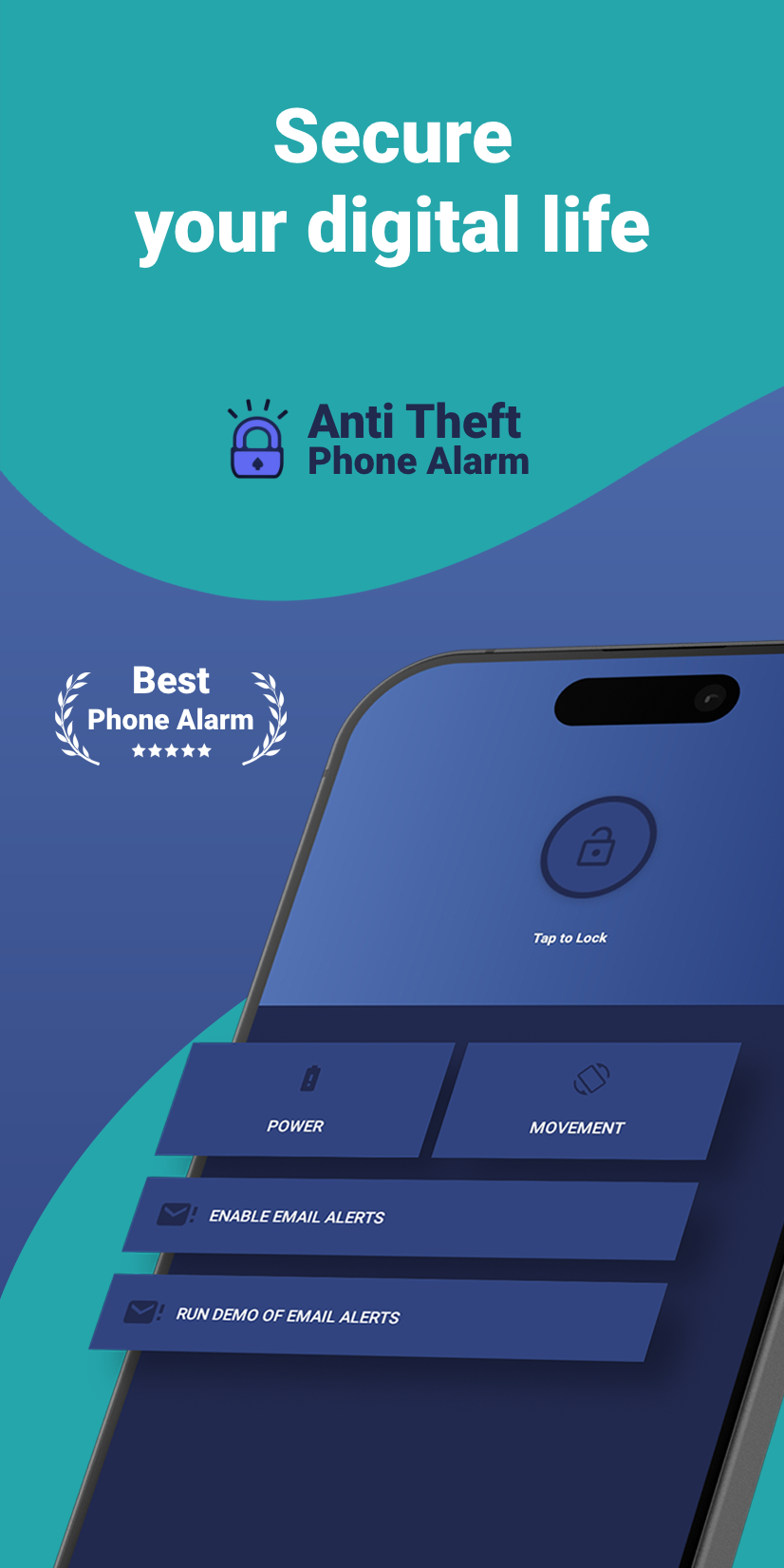 اسکرین شات 1 برنامه Anti Theft Phone Alarm
