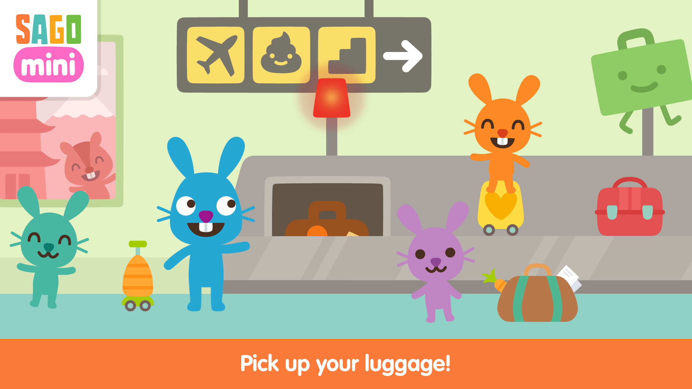اسکرین شات 3 برنامه Sago Mini Airport Playset