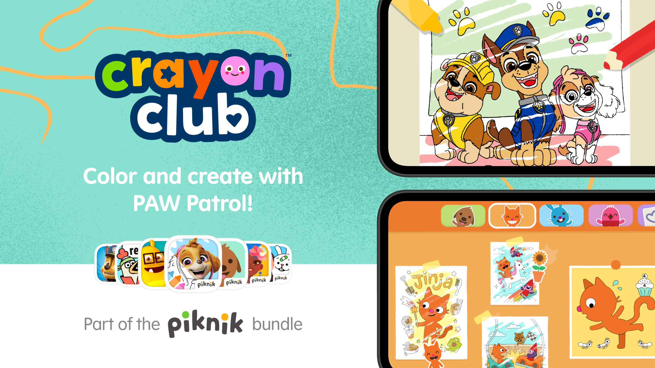 اسکرین شات 1 بازی Crayon Club: Color PAW Patrol
