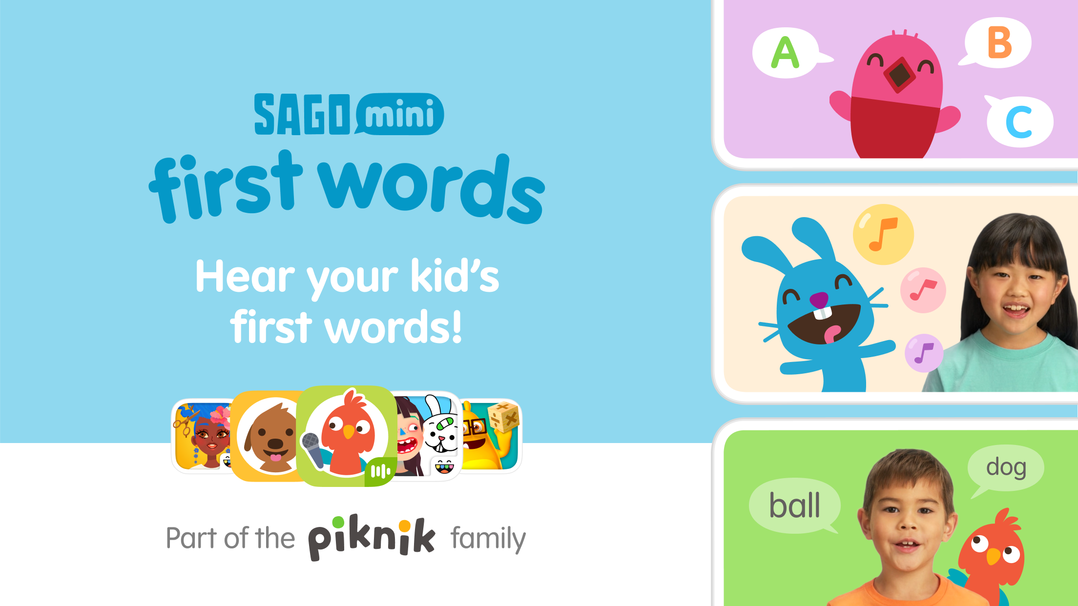 اسکرین شات 1 بازی Sago Mini First Words: Kids 1+