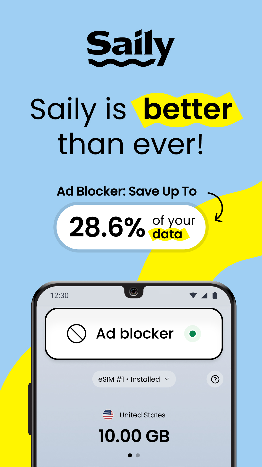 اسکرین شات 1 برنامه Saily: eSIM for Travel