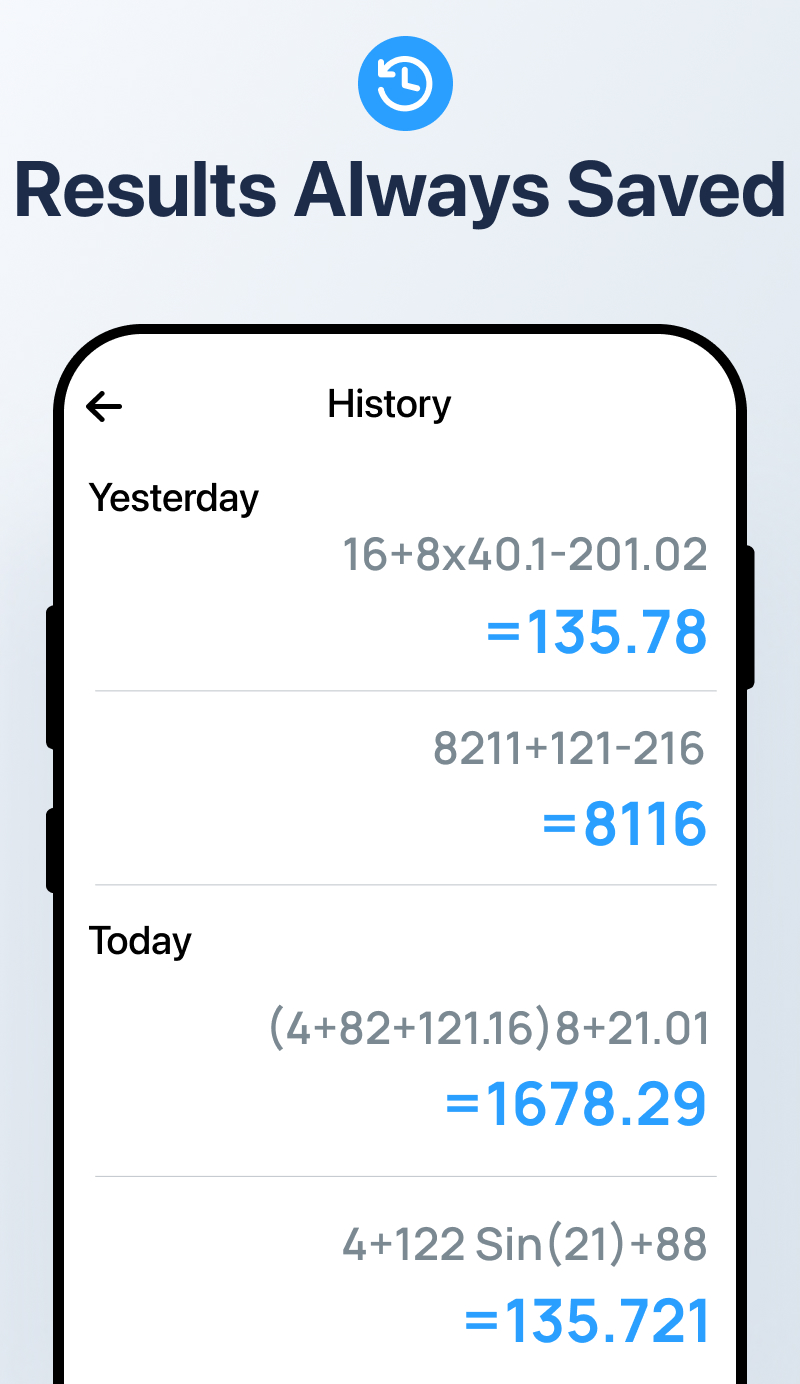 اسکرین شات 4 برنامه Calculator App