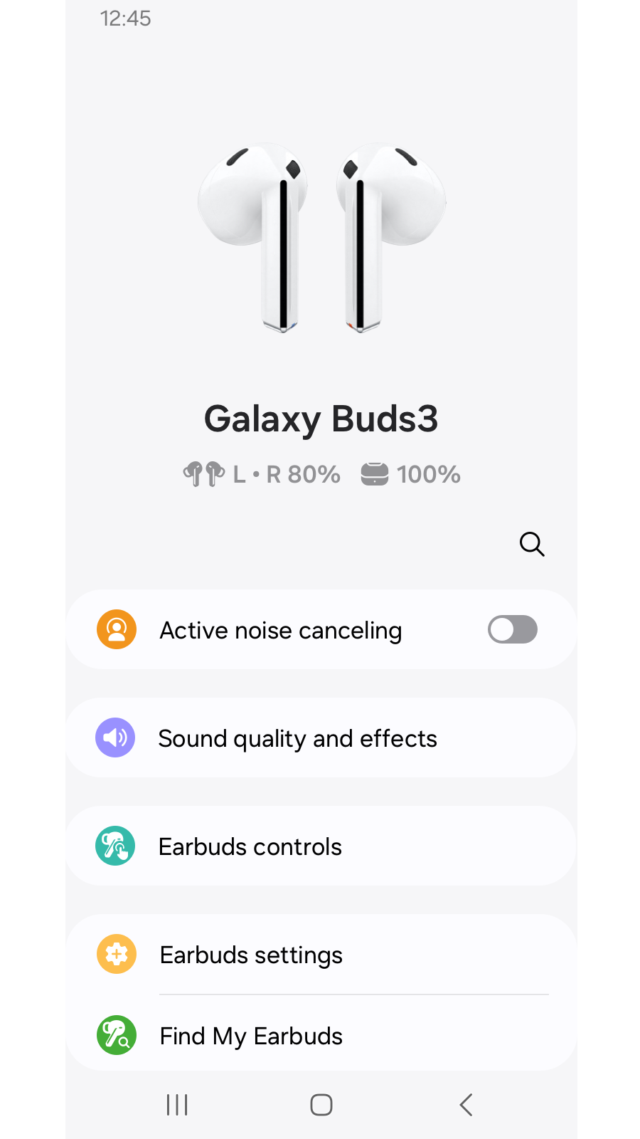 اسکرین شات 1 برنامه Galaxy Buds3 Manager