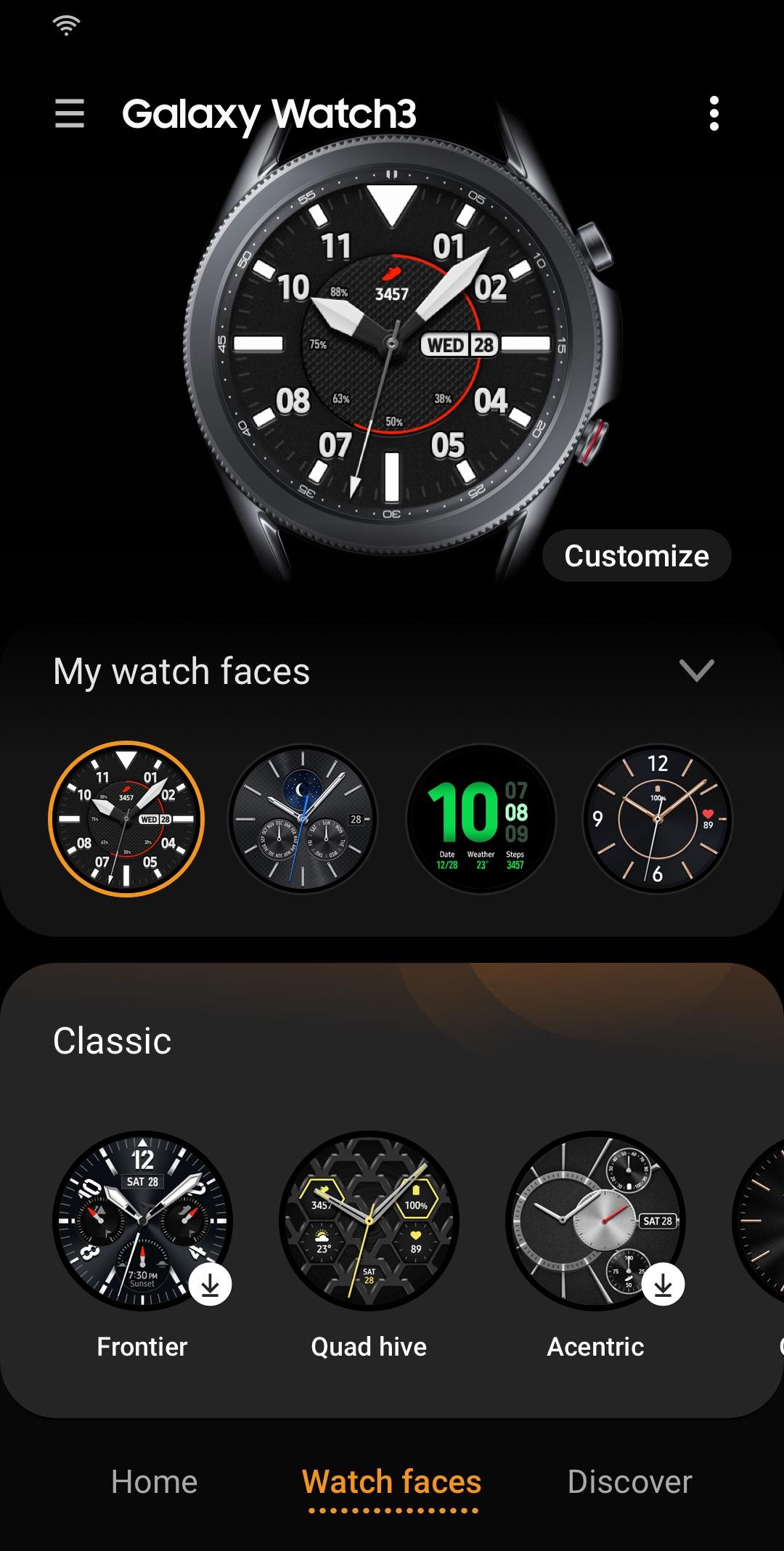 اسکرین شات 4 برنامه Galaxy Watch3 Plugin