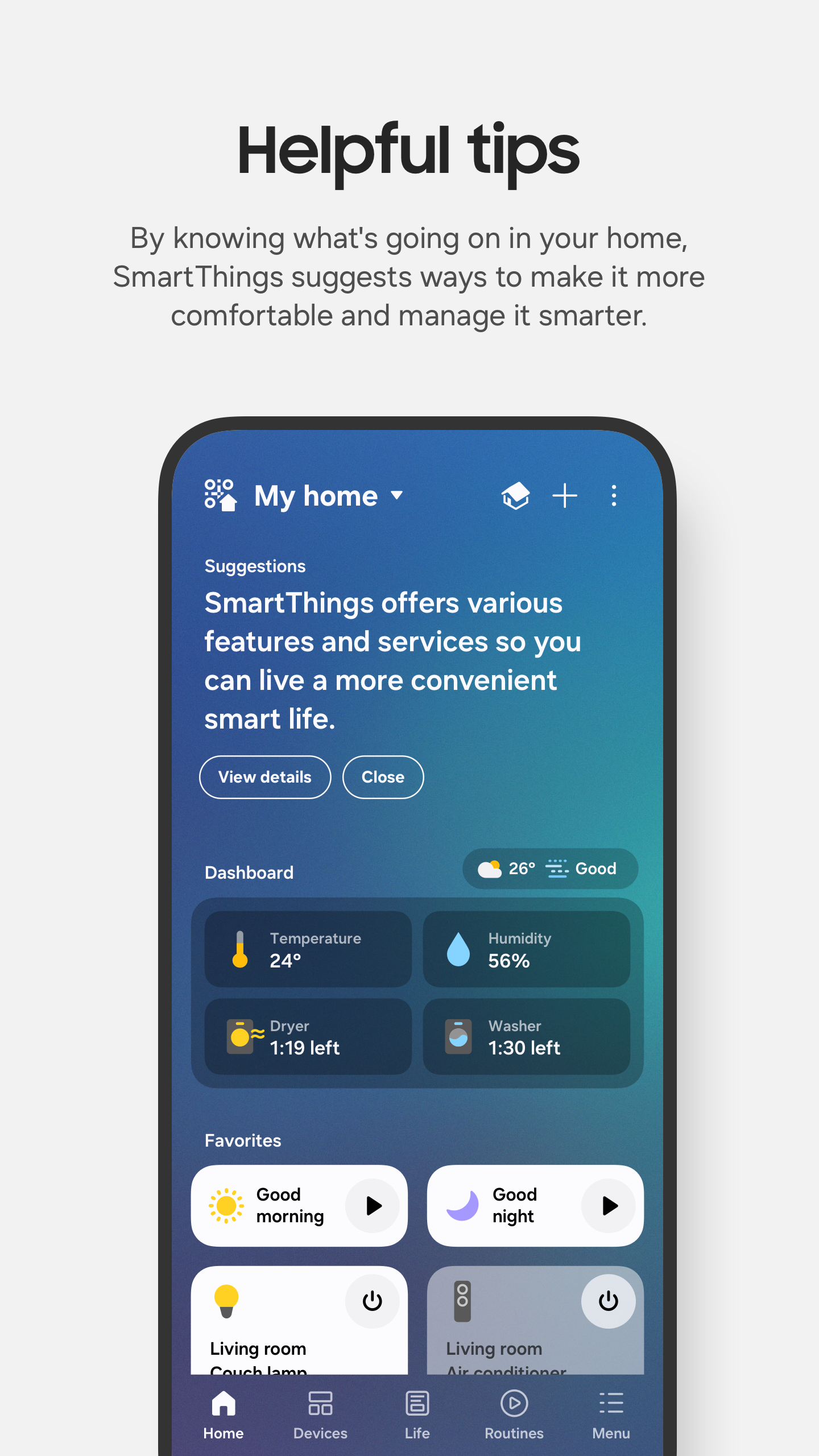 اسکرین شات 2 برنامه SmartThings