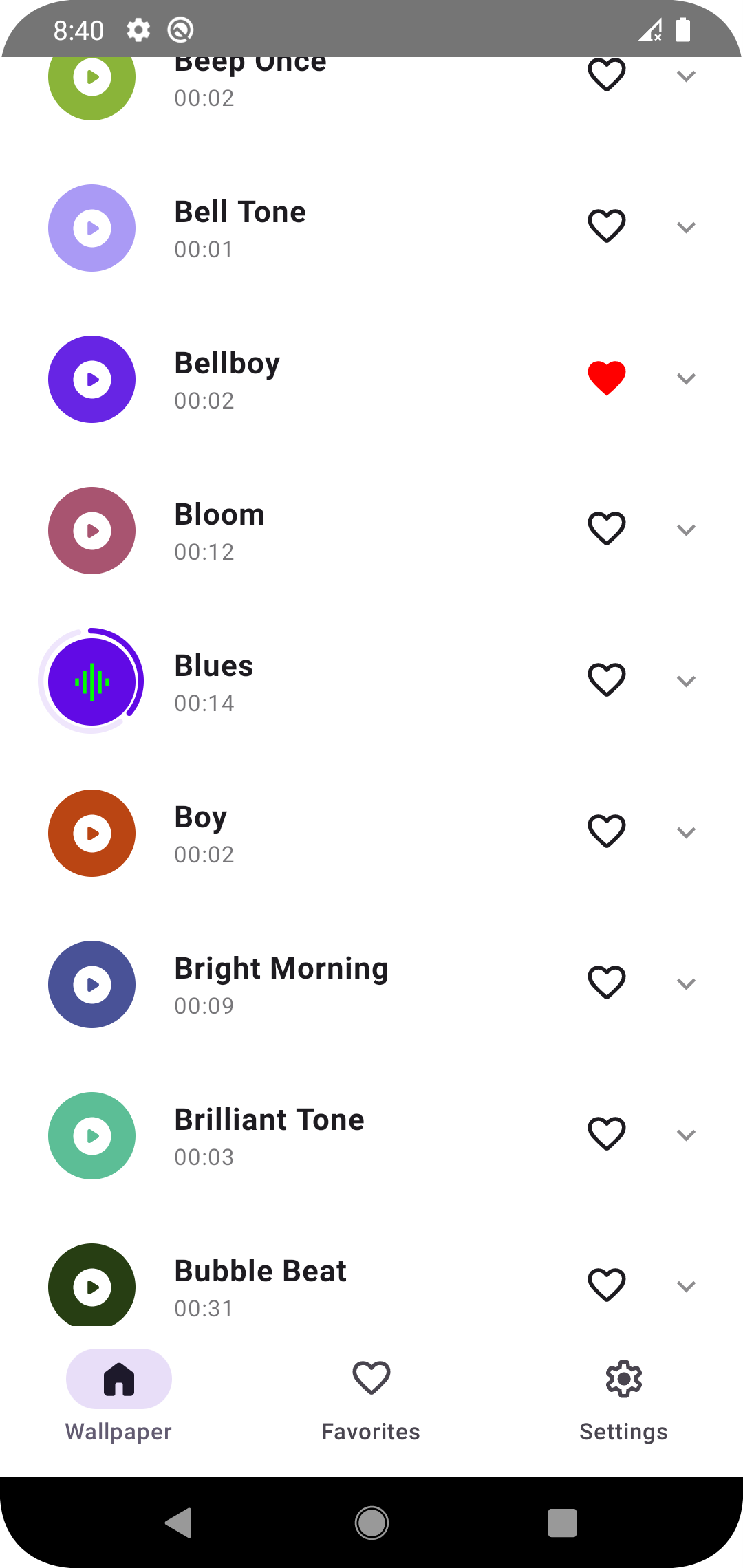 اسکرین شات 2 برنامه Phone Ringtones - Stock Tone
