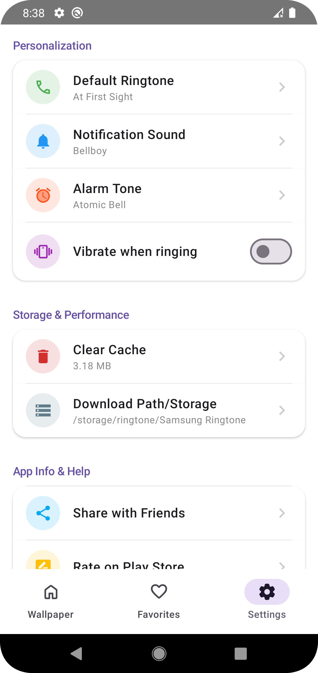اسکرین شات 6 برنامه Phone Ringtones - Stock Tone