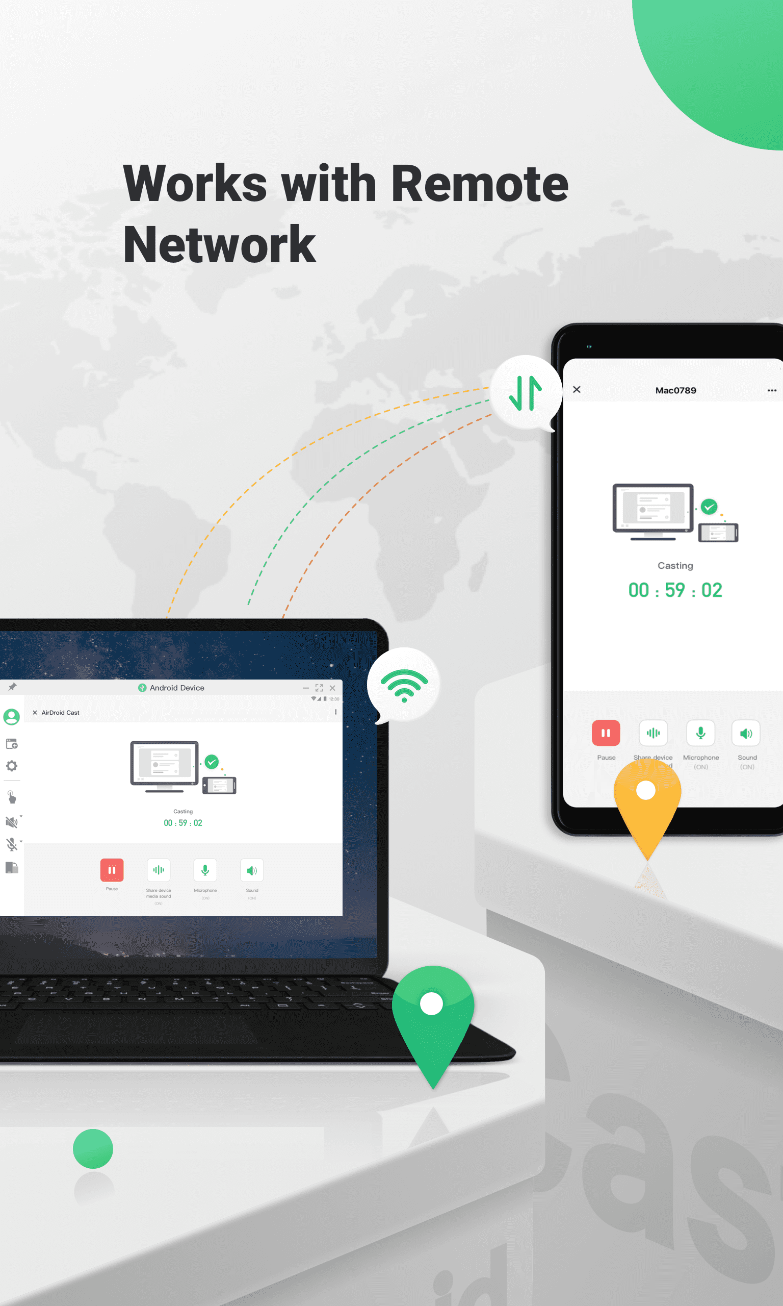 اسکرین شات 3 برنامه AirDroid Cast-screen mirroring