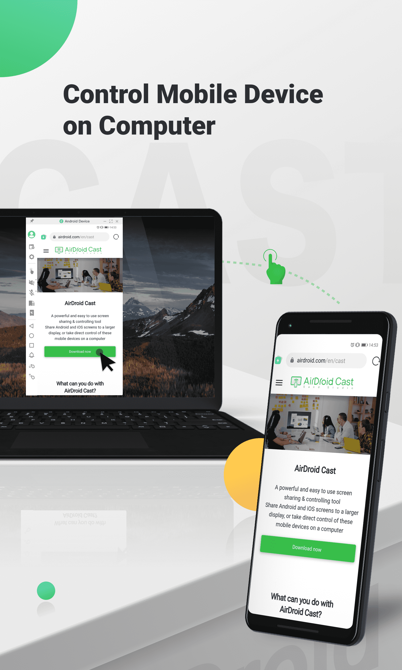 اسکرین شات 2 برنامه AirDroid Cast-screen mirroring