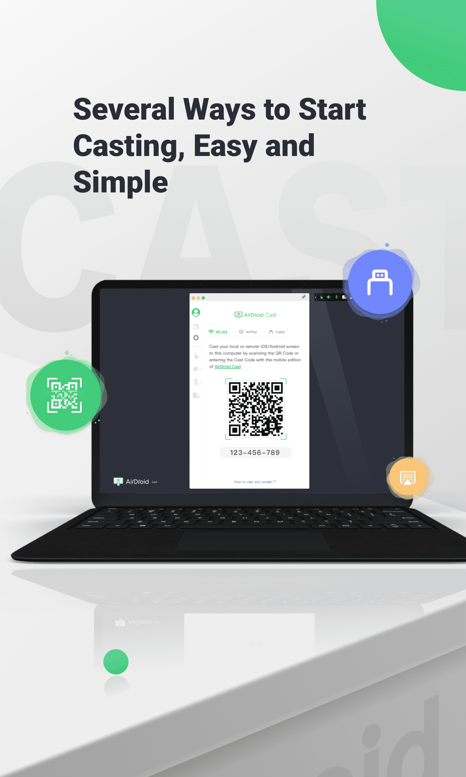 اسکرین شات 1 برنامه AirDroid Cast-screen mirroring