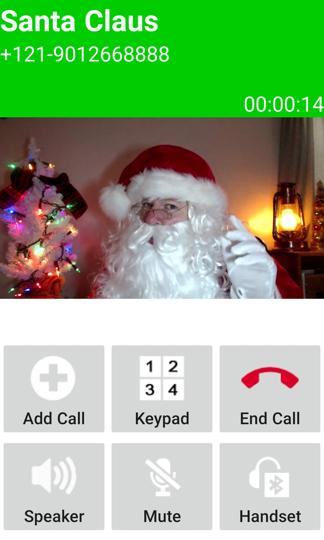 اسکرین شات 5 برنامه Fake Call Santa Claus - Video