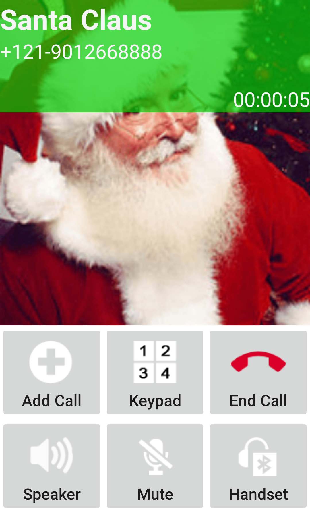 اسکرین شات 4 برنامه Fake Call Santa Claus - Video