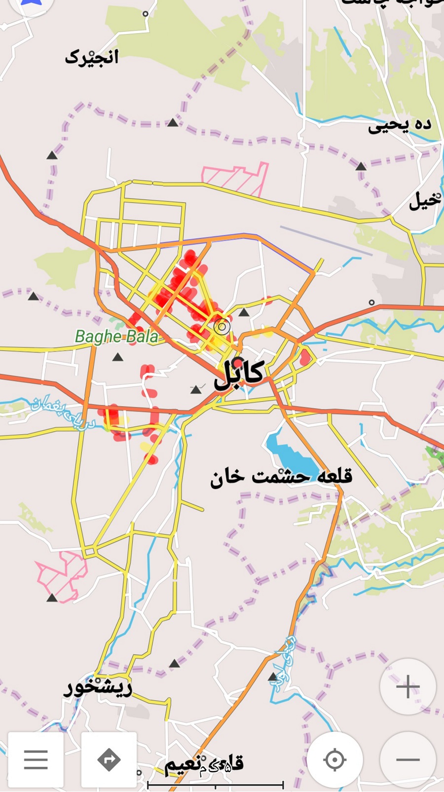 اسکرین شات 1 برنامه نقشه آفلاین افغانستان