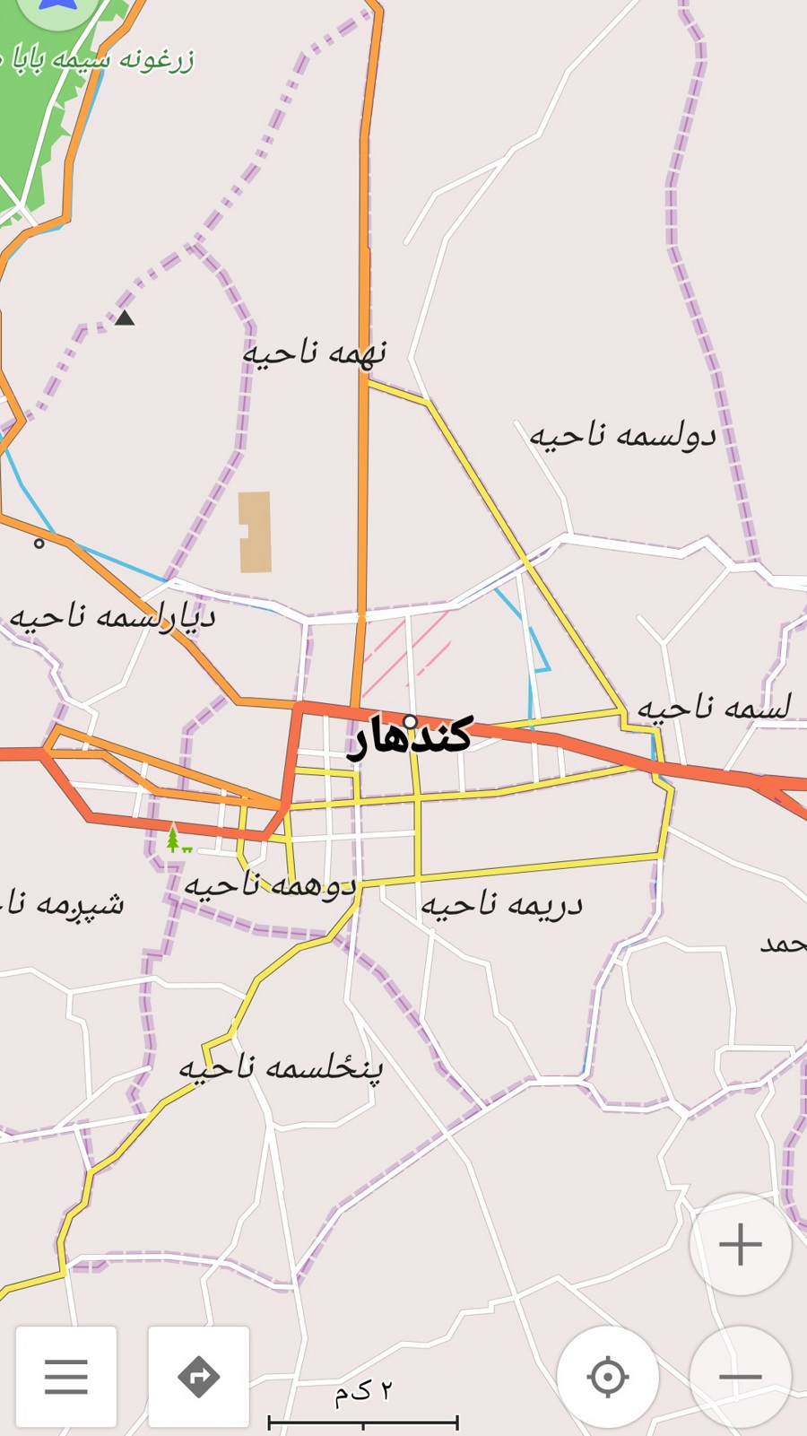 اسکرین شات 4 برنامه نقشه آفلاین افغانستان