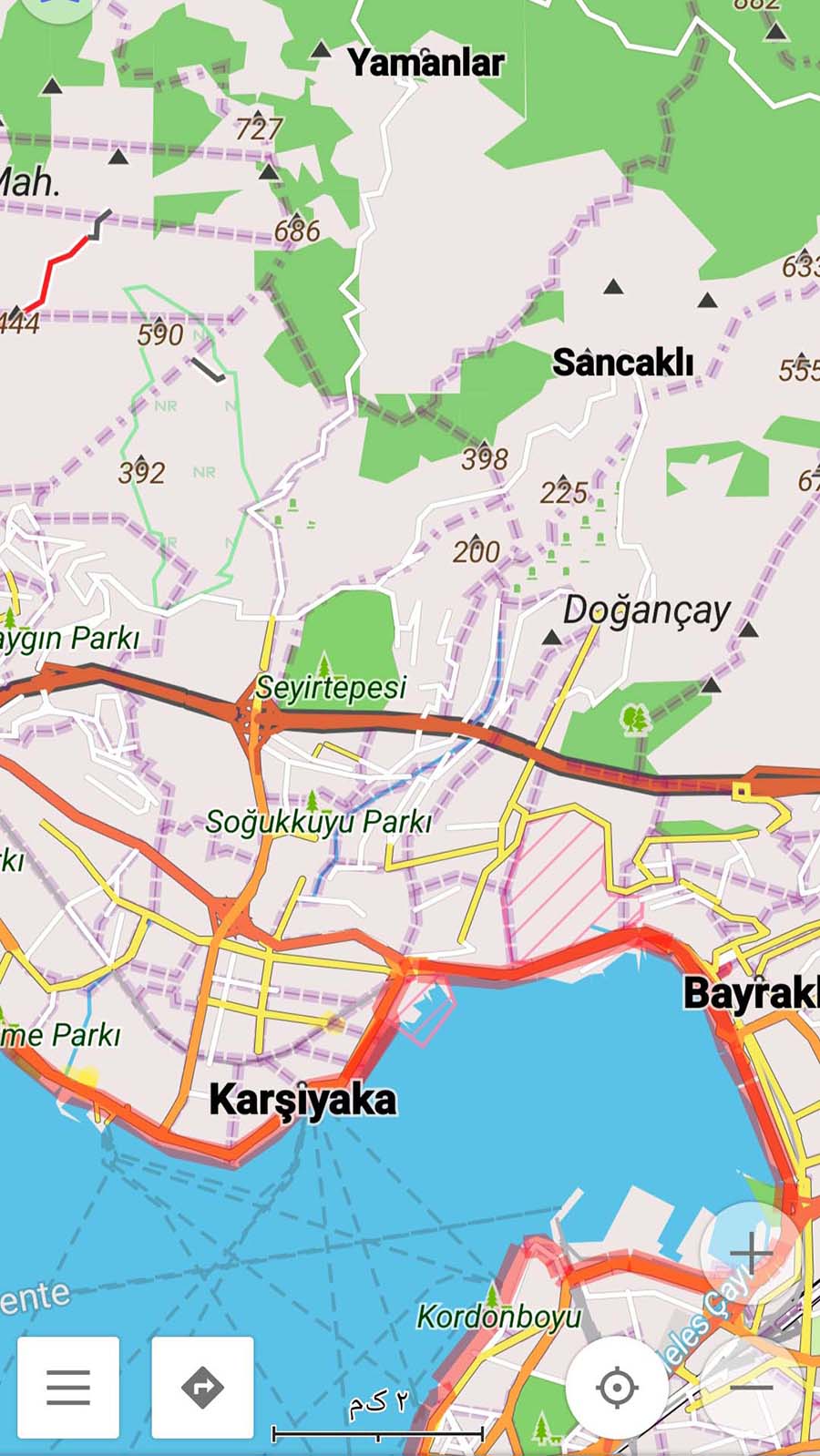 اسکرین شات 6 برنامه نقشه آفلاین ازمیر