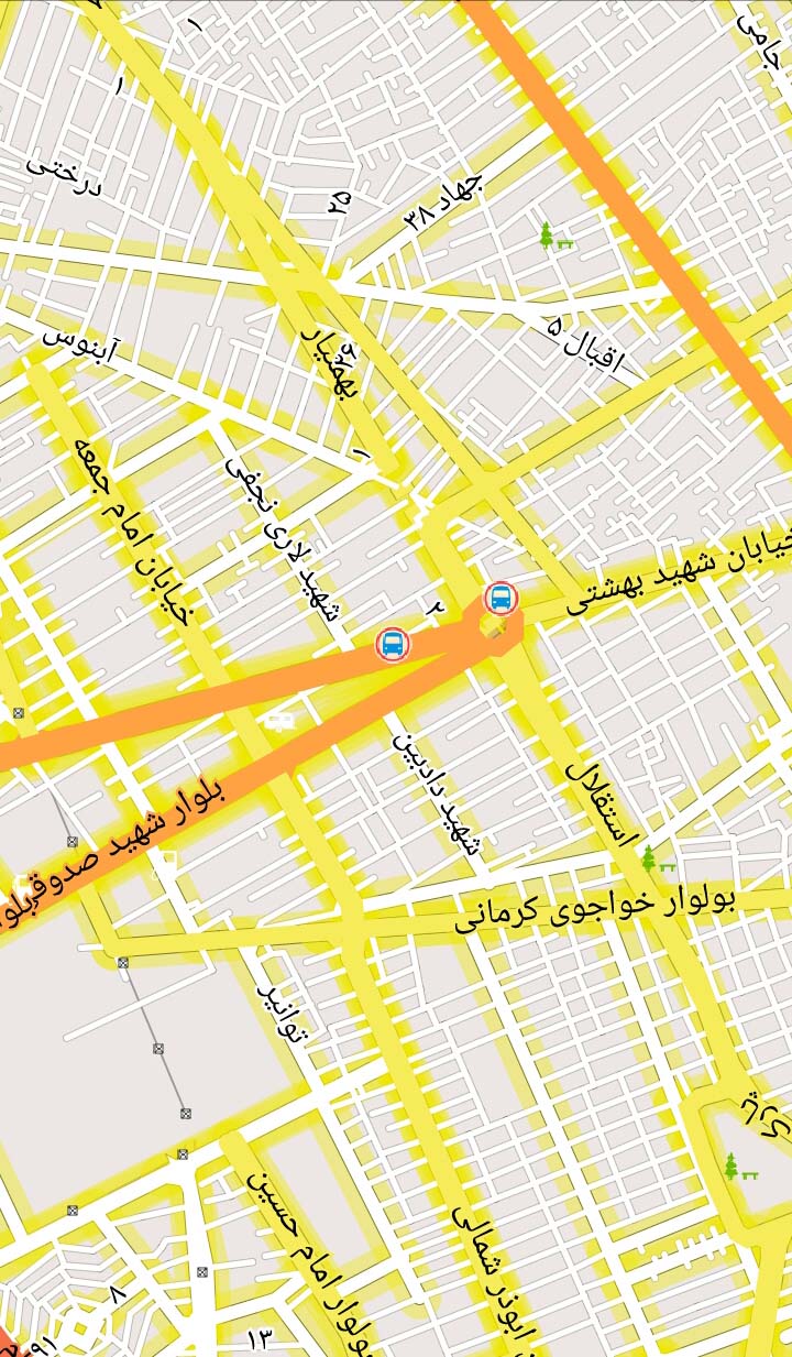 اسکرین شات 3 برنامه نقشه آفلاین کرمان