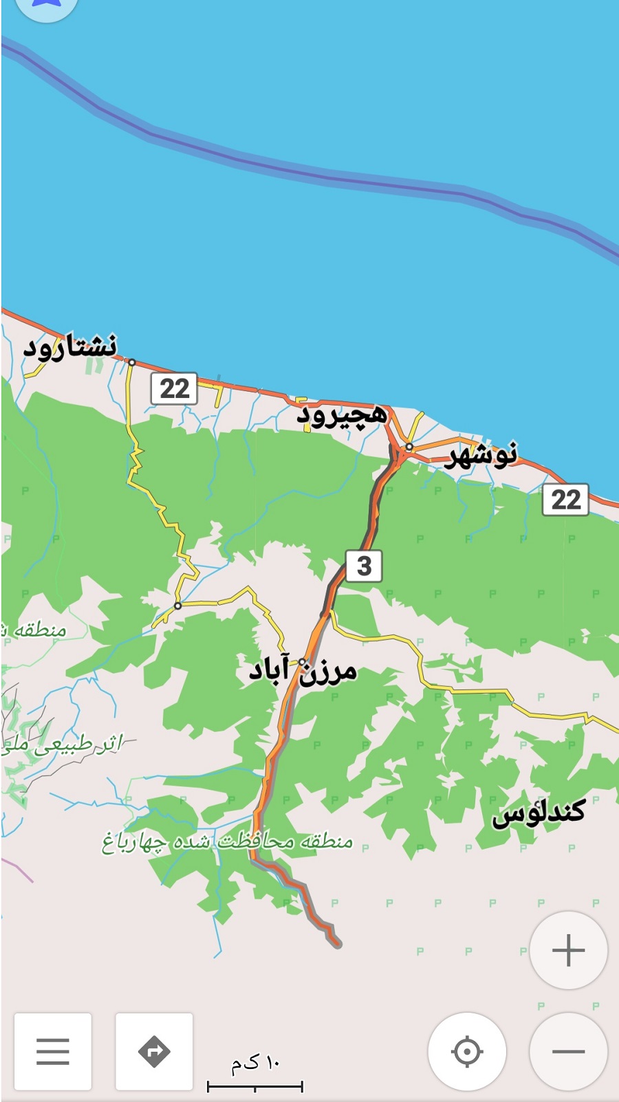 اسکرین شات 7 برنامه نقشه آفلاین گیلان (اردبیل، زنجان)