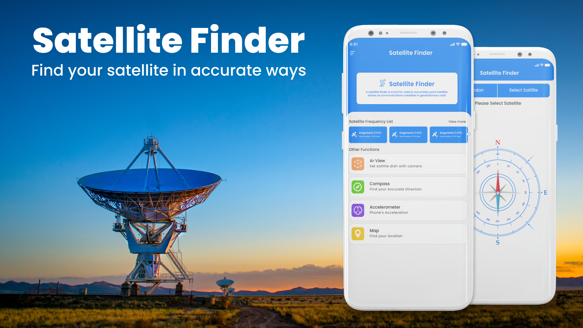 اسکرین شات 1 برنامه Satellite finder(DishAlign)