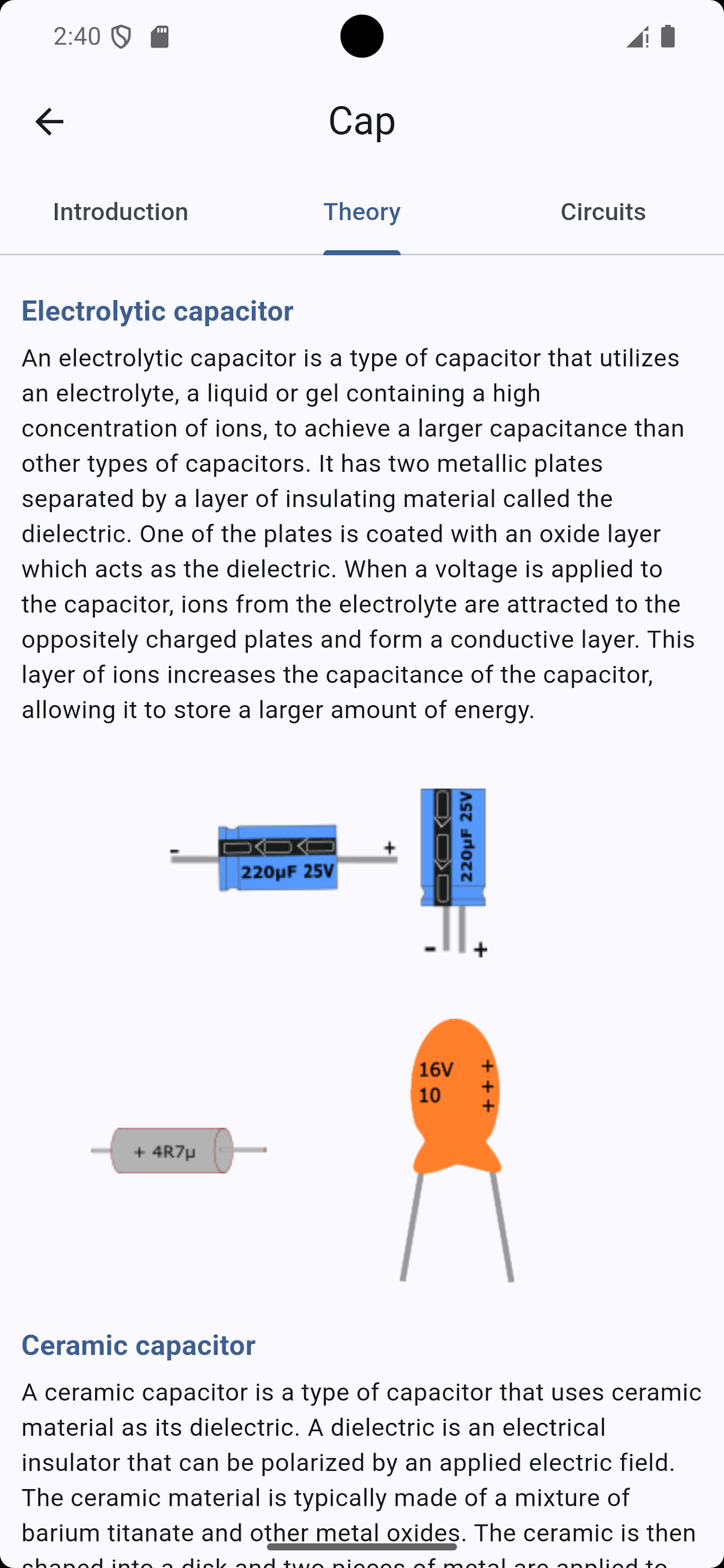 اسکرین شات 4 برنامه Basic Electronics Guide