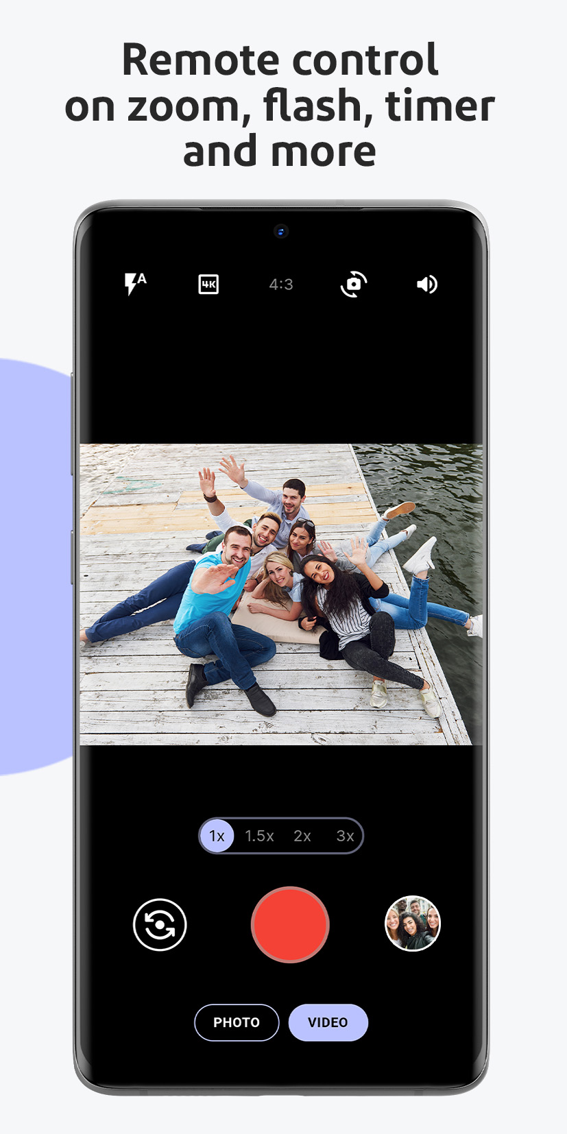 اسکرین شات 4 برنامه SayCheese - Camera Remote