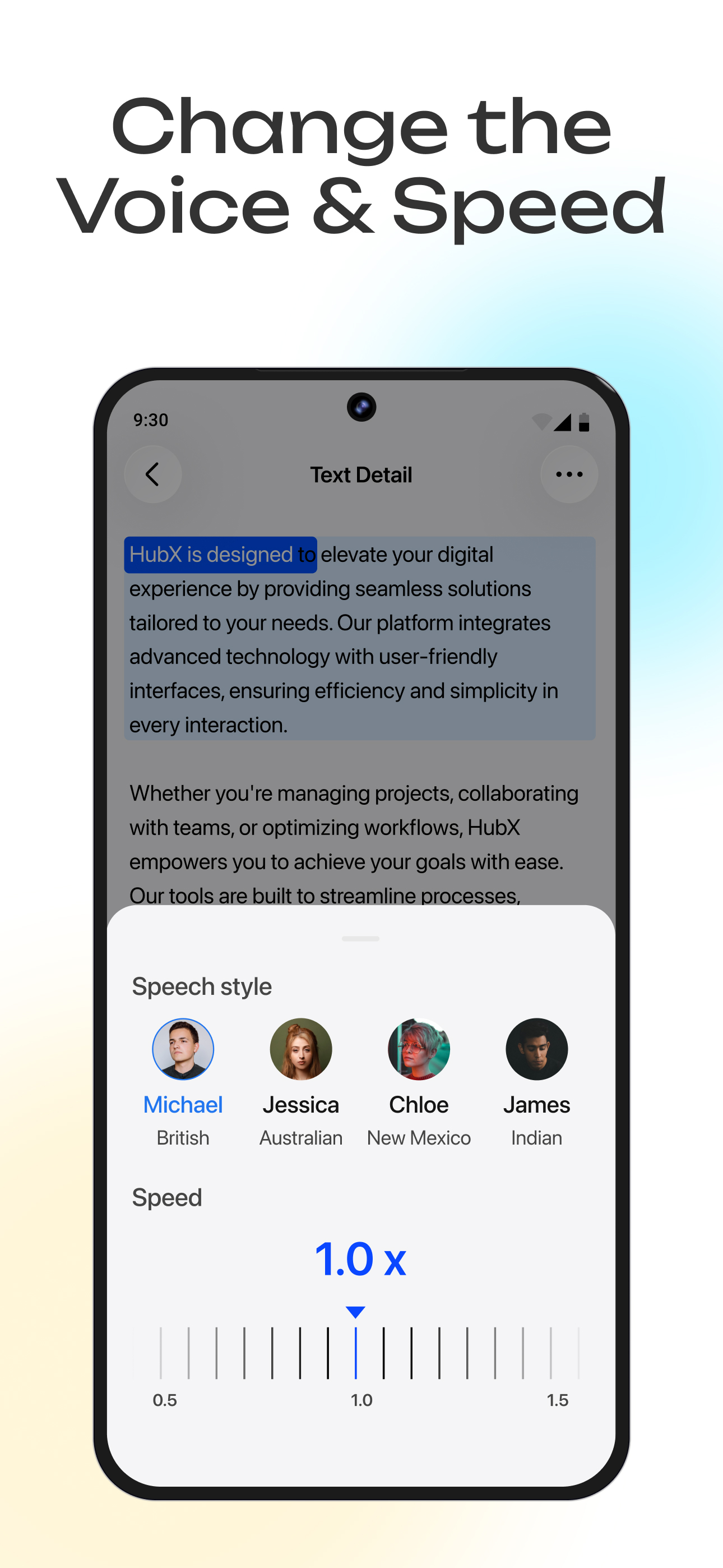 اسکرین شات 5 برنامه ListenMe - Text to Speech