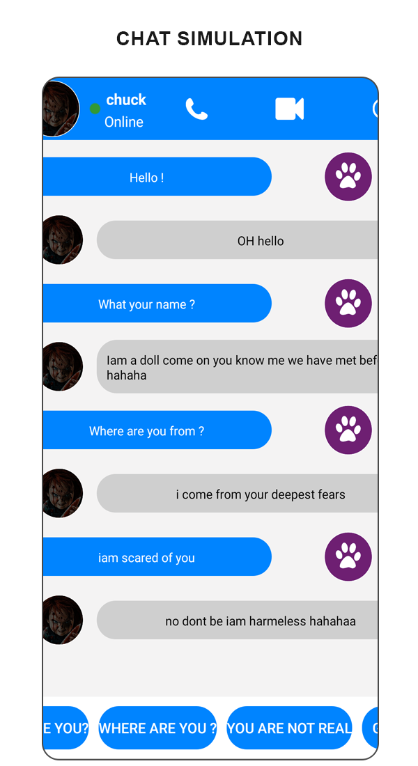 اسکرین شات 6 بازی Scary Doll Fake Video Call simulator