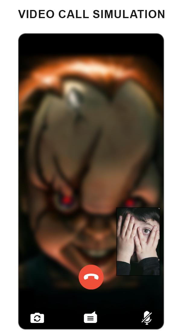 اسکرین شات 2 بازی Scary Doll Fake Video Call simulator