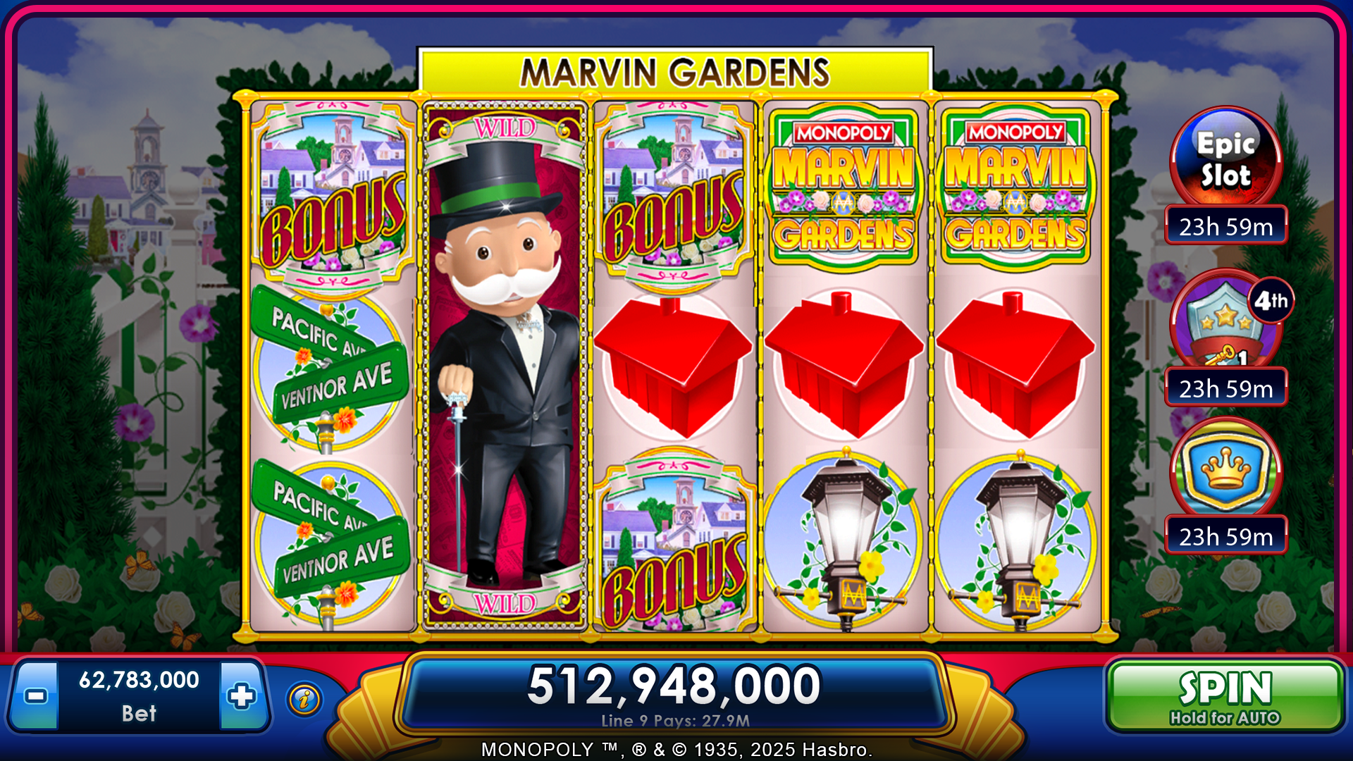 اسکرین شات 4 بازی MONOPOLY Slots - Casino Games
