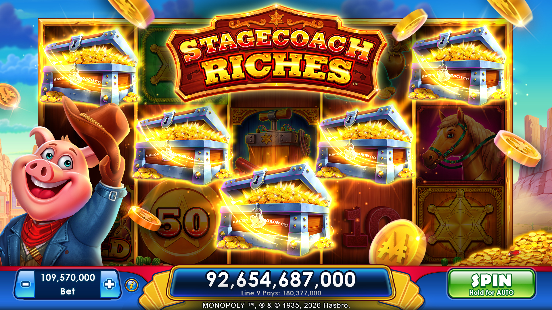 اسکرین شات 8 بازی MONOPOLY Slots - Casino Games