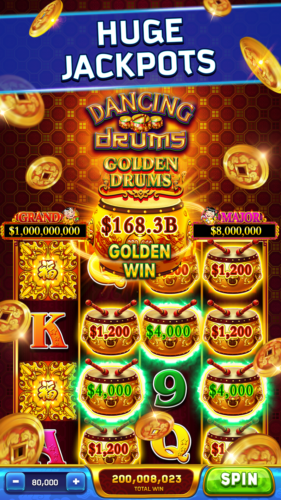 اسکرین شات 6 بازی Dancing Drums Slots Casino