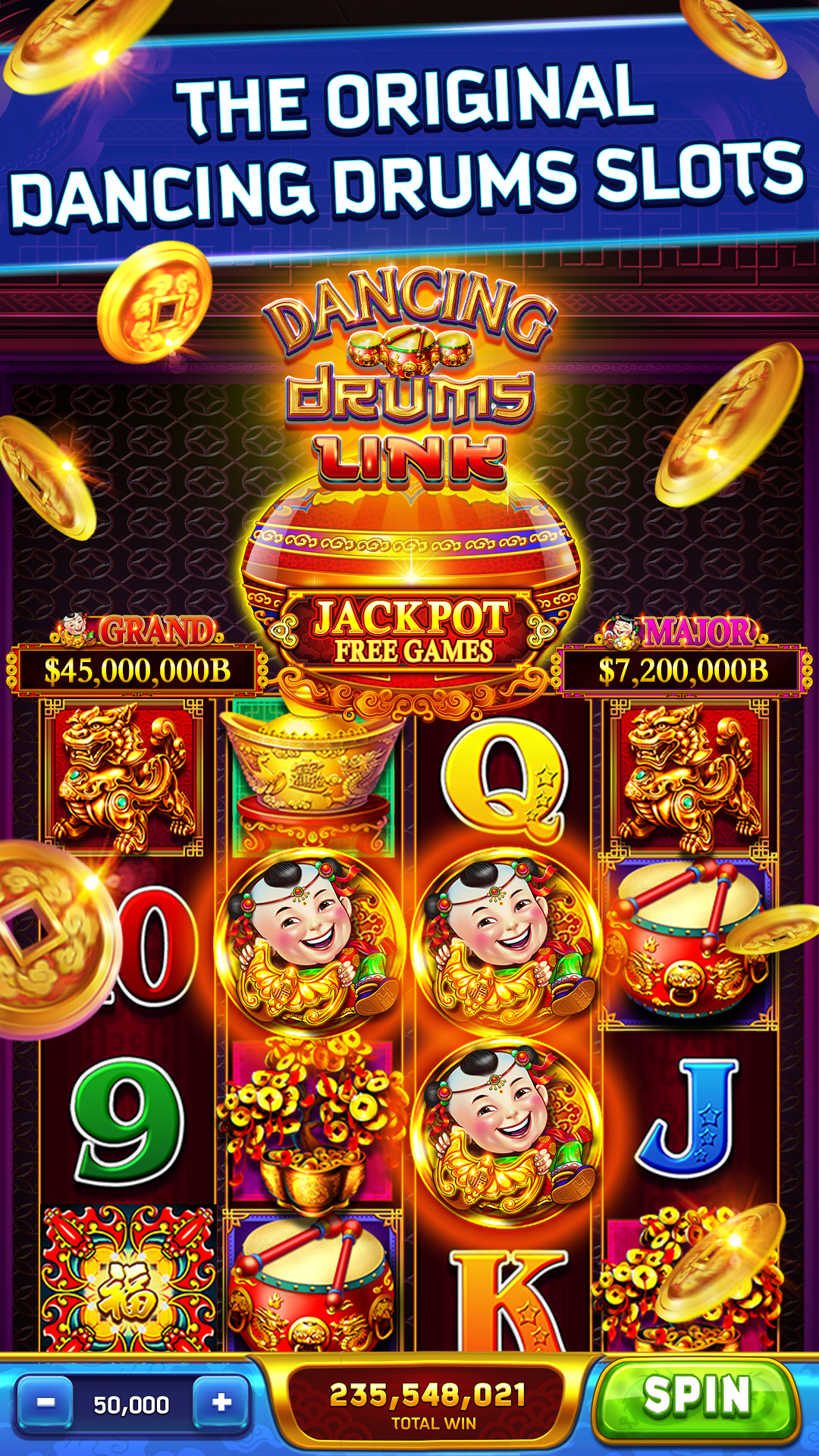 اسکرین شات 1 بازی Dancing Drums Slots Casino