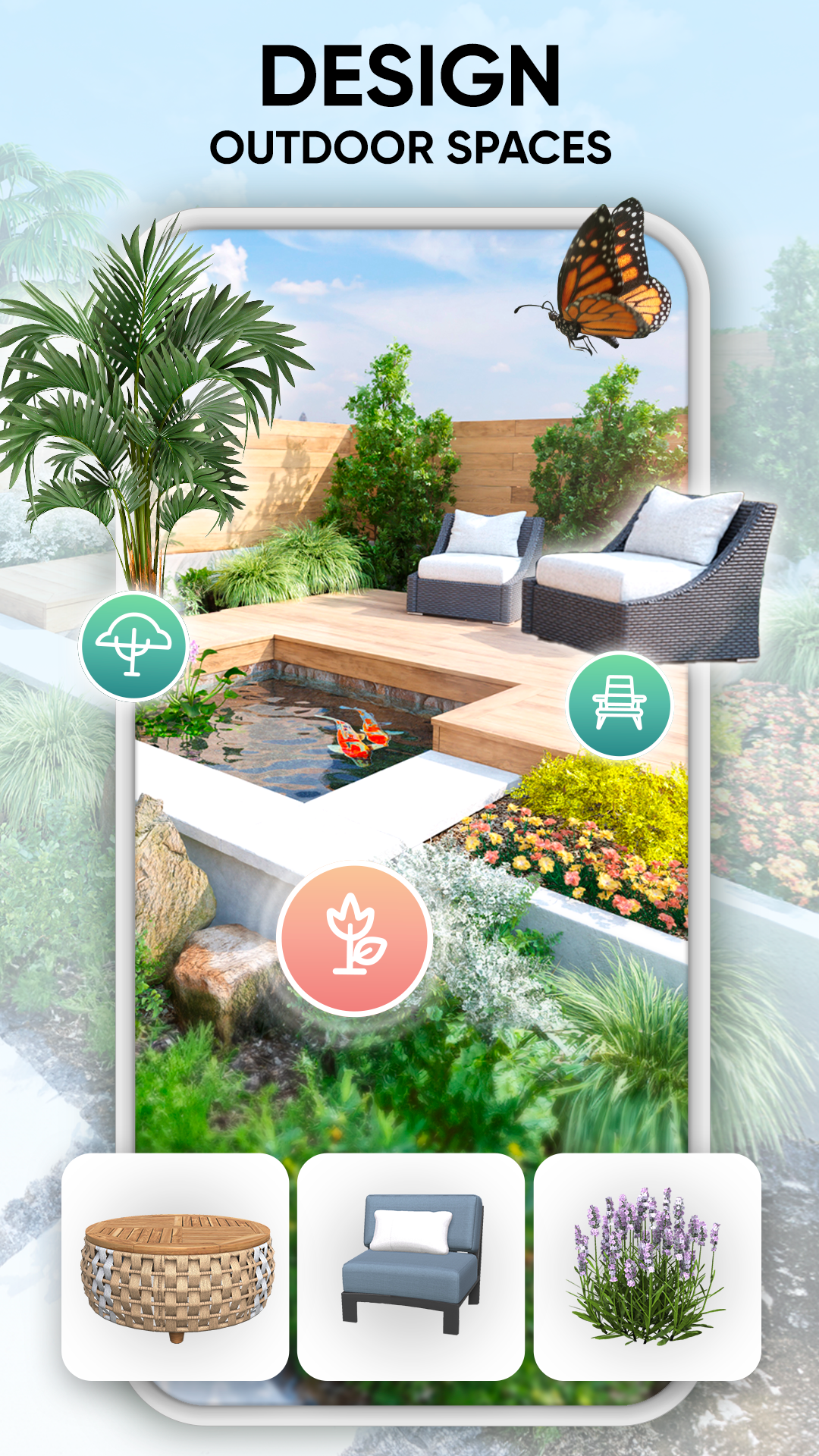 اسکرین شات 1 بازی Garden Joy: Exterior Designer