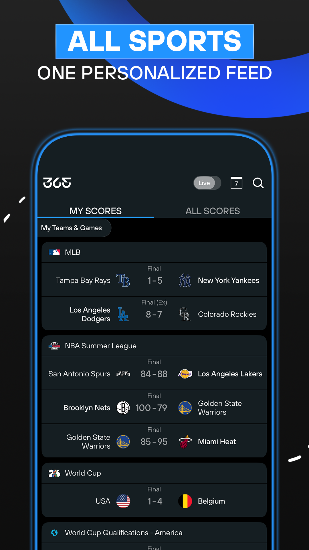 اسکرین شات 3 برنامه 365Scores: Live Sports Scores