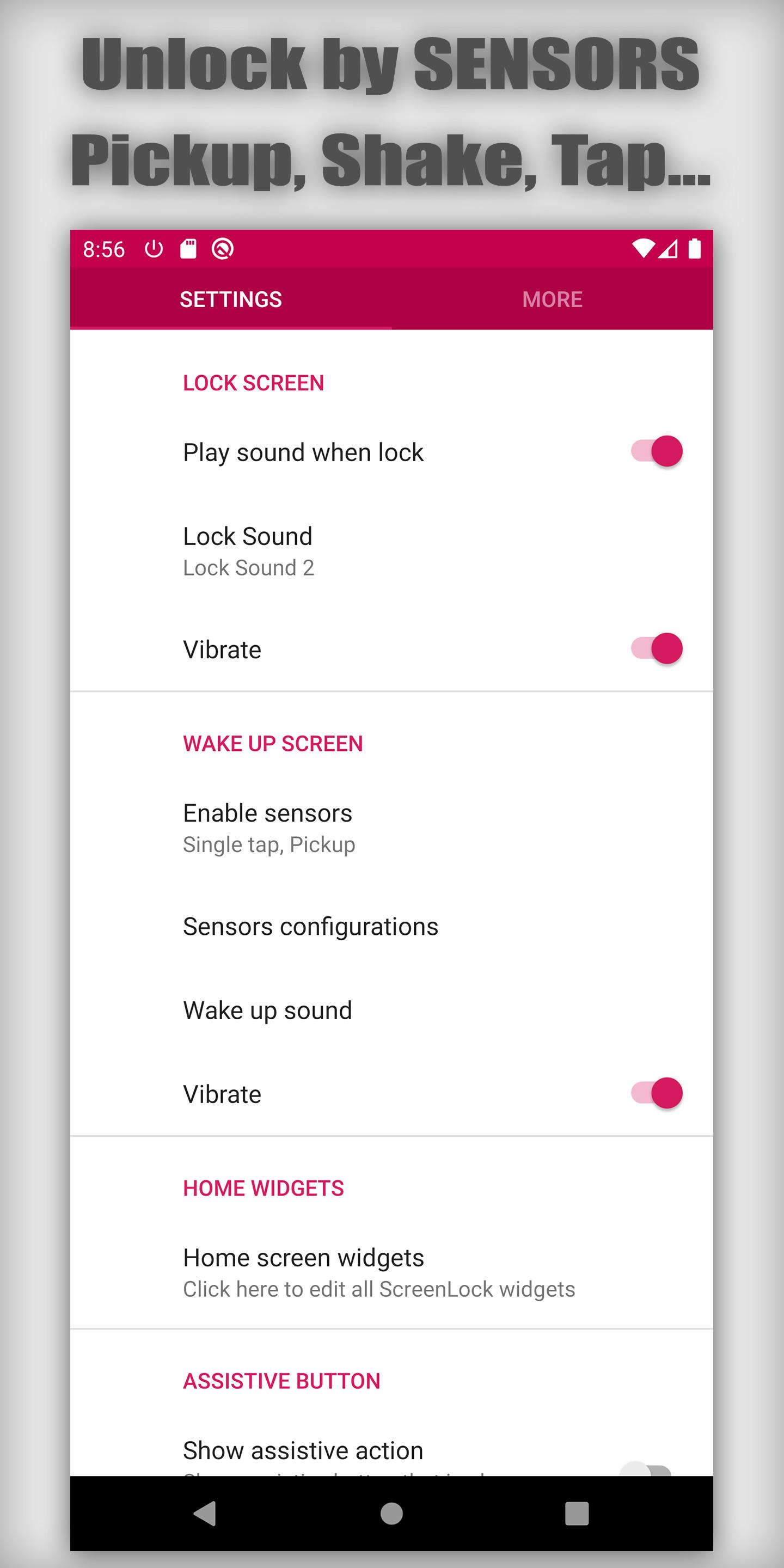 اسکرین شات 1 برنامه Screen lock and off - Sensors
