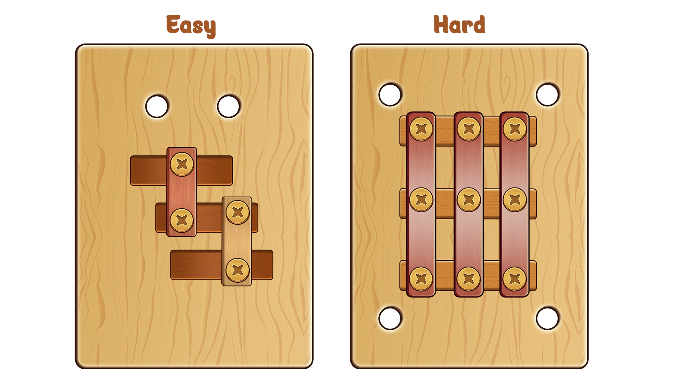 اسکرین شات 5 بازی Nuts & Bolts Wood Screw Puzzle