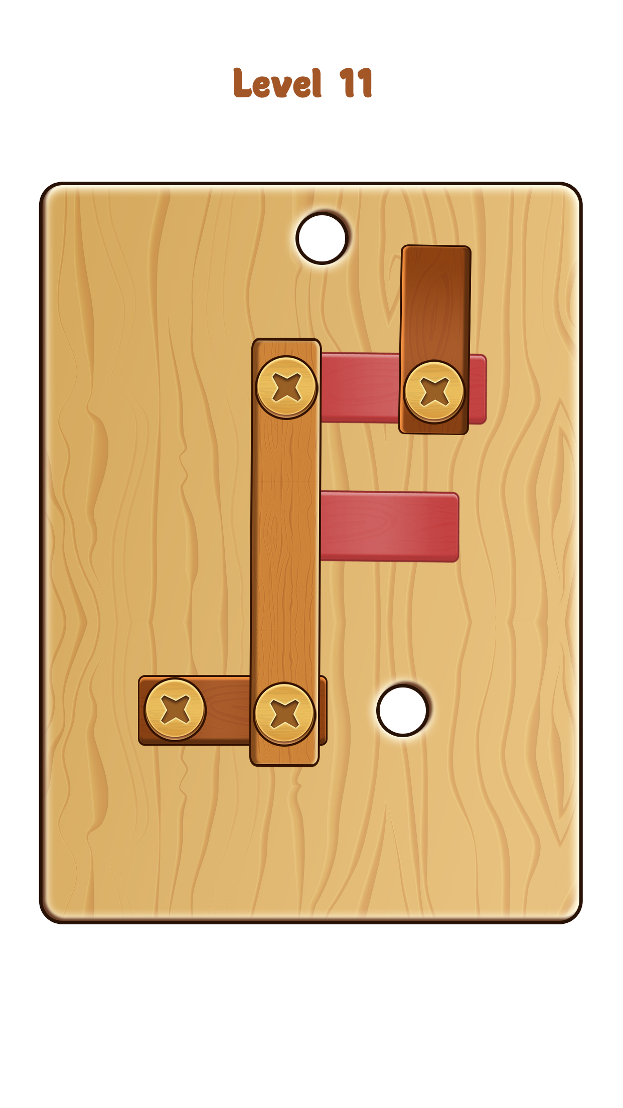 اسکرین شات 1 بازی Nuts & Bolts Wood Screw Puzzle