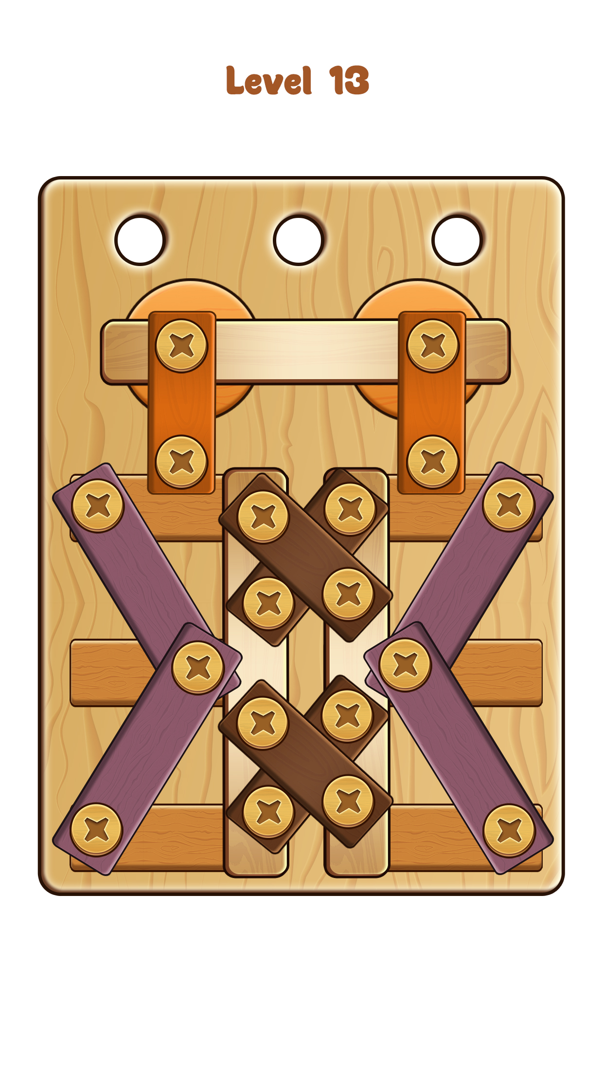 اسکرین شات 3 بازی Nuts & Bolts Wood Screw Puzzle
