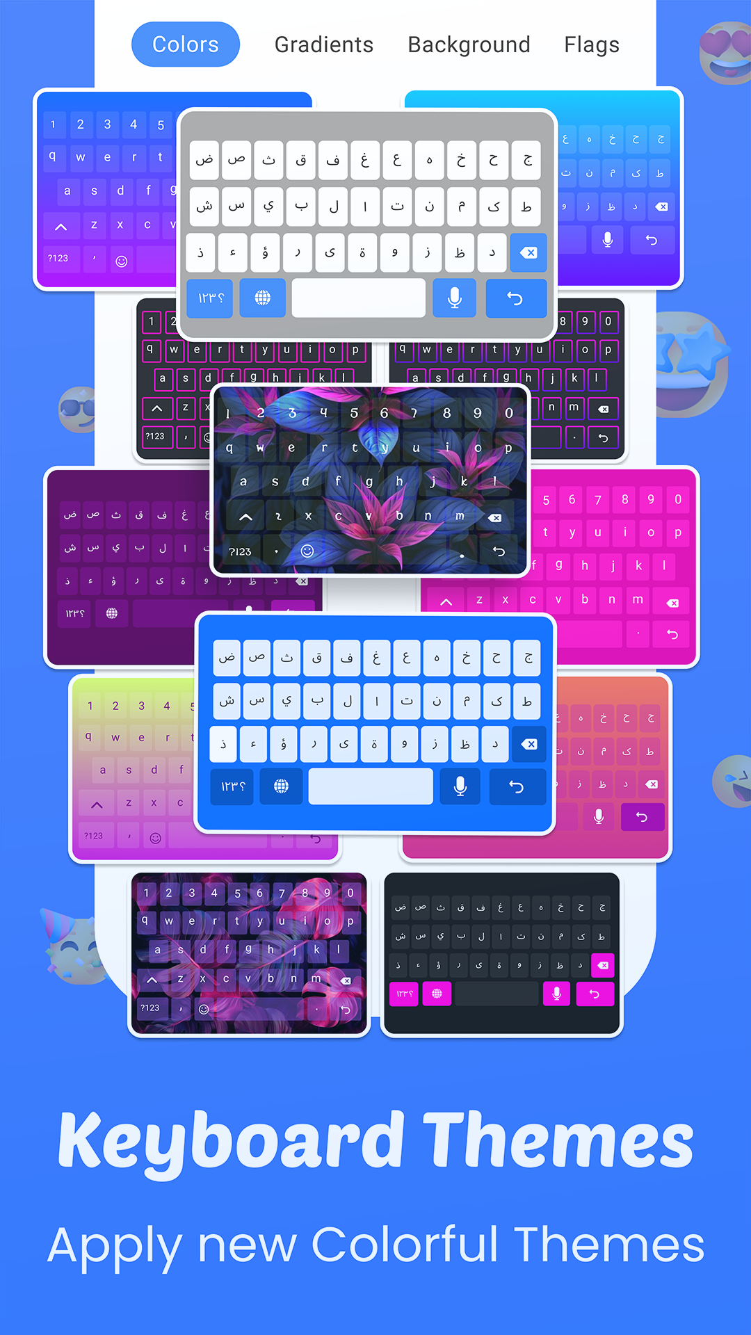 اسکرین شات 4 برنامه Easy Arabic keyboard Typing